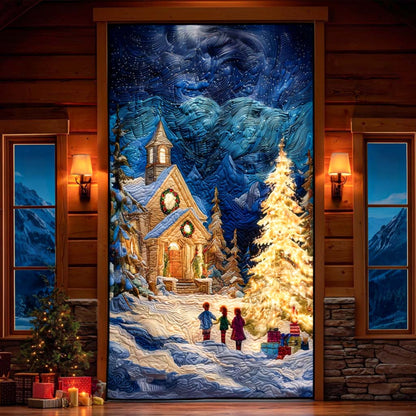 Peaceful Church Quilted Door Cover VTQ-Myprintsy