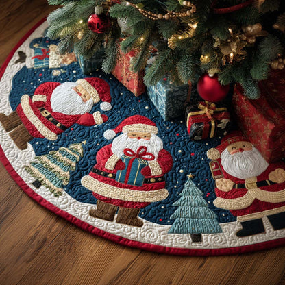 Peaceful Eve Christmas Quilted Tree Skirt-Myprintsy