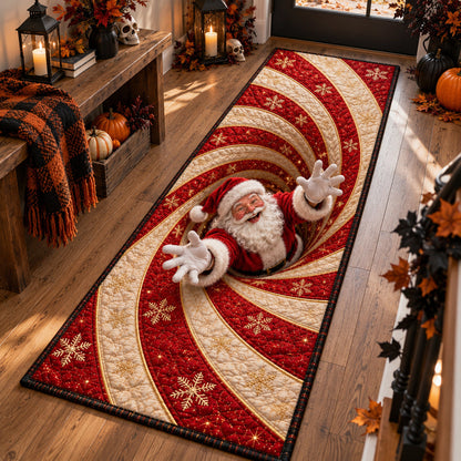 Peppermint Santa Surprise Runner Carpet VTQ-Myprintsy