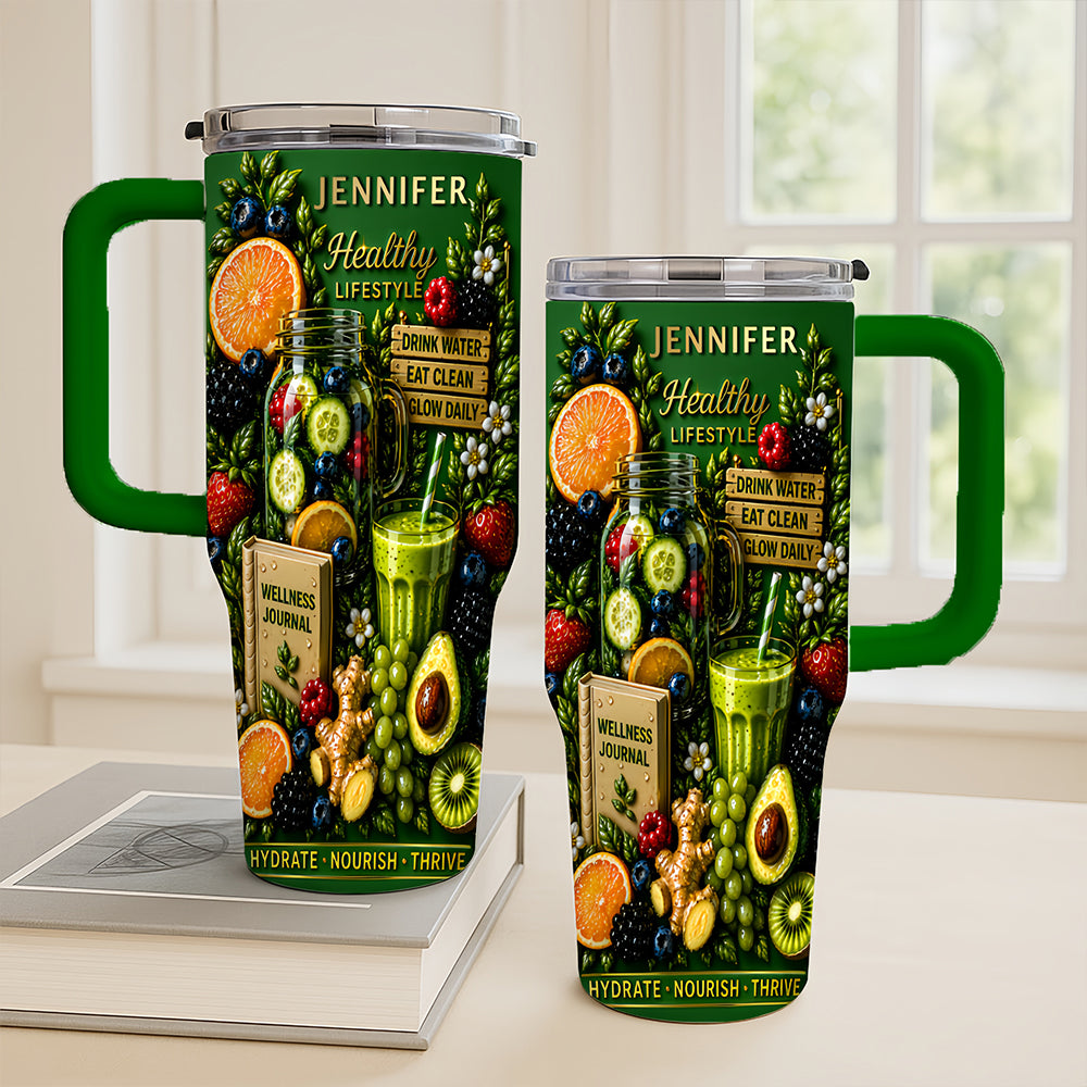Personalized 40oz Detox Tumbler With Straw - Best Detox Drink-Myprintsy