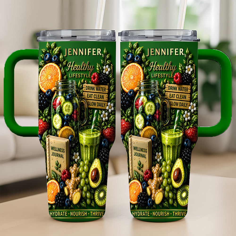 Personalized 40oz Detox Tumbler With Straw - Best Detox Drink-Myprintsy
