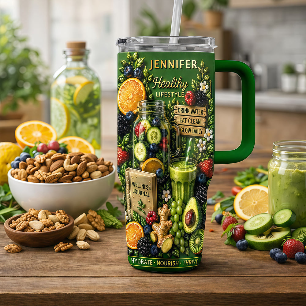 Personalized 40oz Detox Tumbler With Straw - Best Detox Drink-Myprintsy