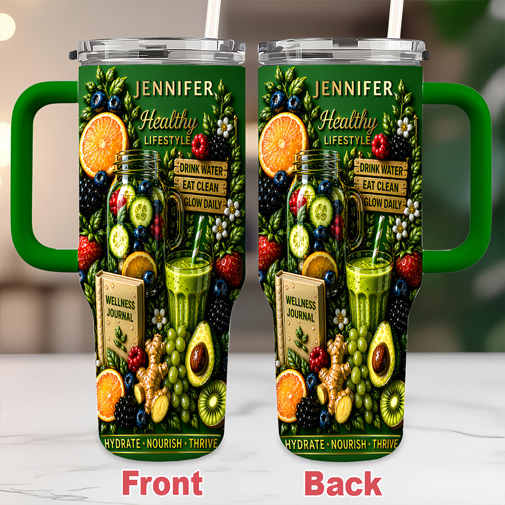Personalized 40oz Detox Tumbler With Straw - Best Detox Drink-Myprintsy
