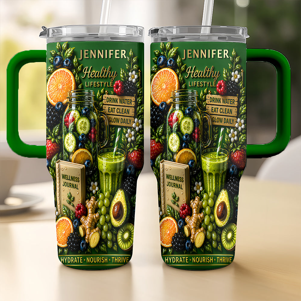 Personalized 40oz Detox Tumbler With Straw - Best Detox Drink-Myprintsy