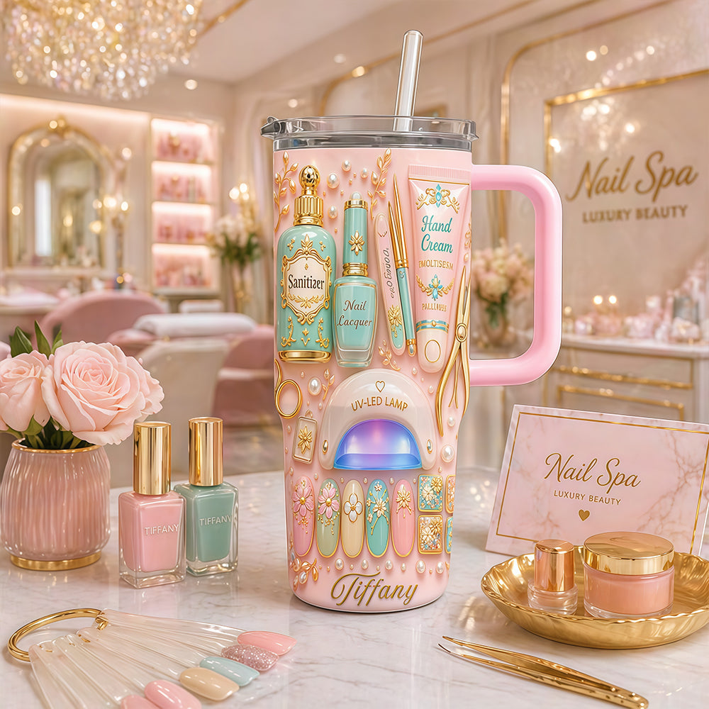 Personalized 40oz Makeup Tumbler With Straw - Beauty Gifts Sets For Women-Myprintsy
