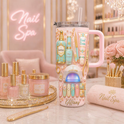 Personalized 40oz Makeup Tumbler With Straw - Beauty Gifts Sets For Women-Myprintsy