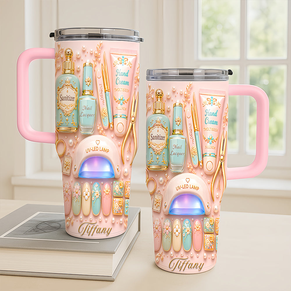 Personalized 40oz Makeup Tumbler With Straw - Beauty Gifts Sets For Women-Myprintsy