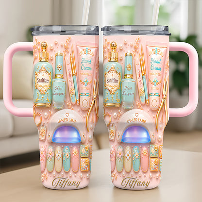 Personalized 40oz Makeup Tumbler With Straw - Beauty Gifts Sets For Women-Myprintsy