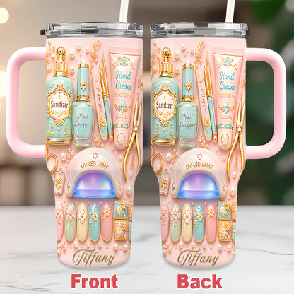 Personalized 40oz Makeup Tumbler With Straw - Beauty Gifts Sets For Women-Myprintsy