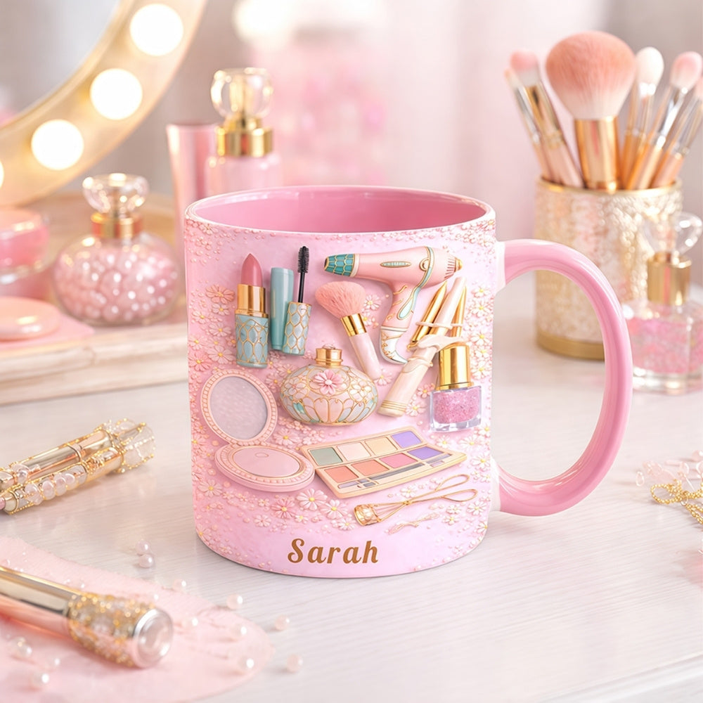 Personalized Makeup Accent Mug - Gifts for Makeup Lovers & Artists-Myprintsy