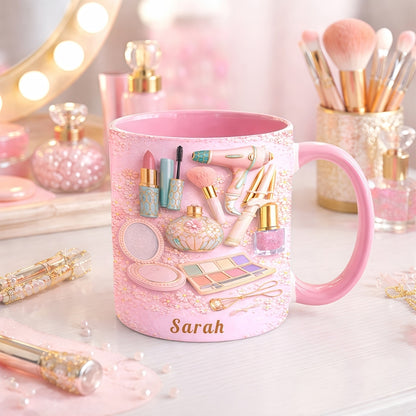 Personalized Makeup Accent Mug - Gifts for Makeup Lovers & Artists-Myprintsy