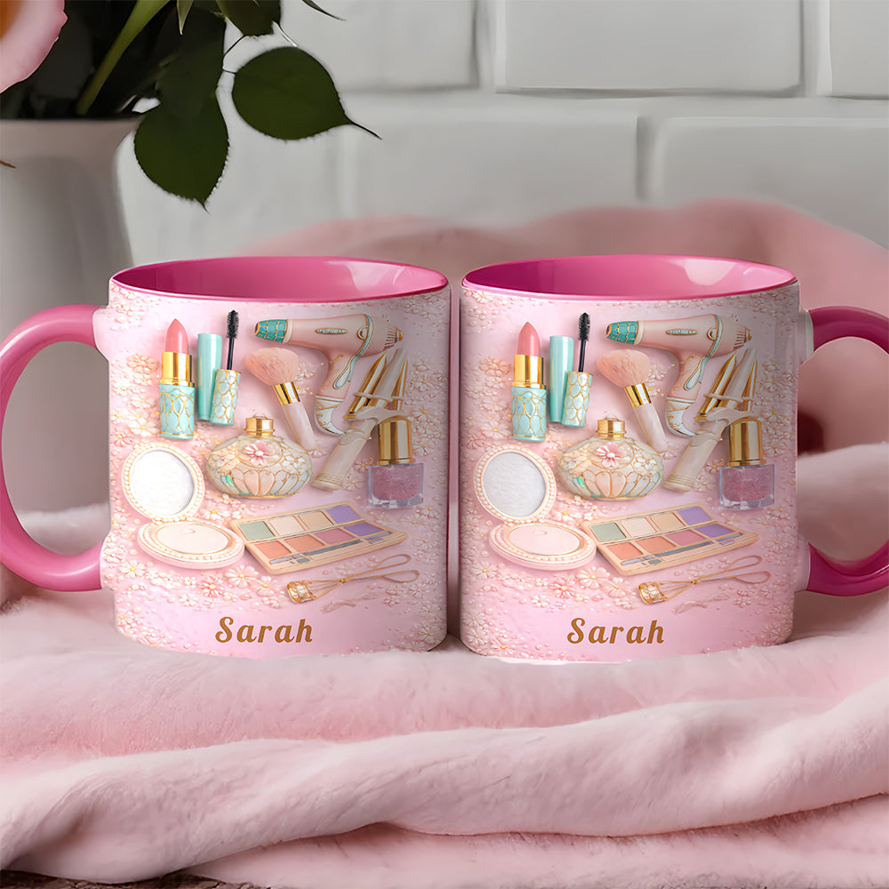 Personalized Makeup Accent Mug - Gifts for Makeup Lovers & Artists-Myprintsy
