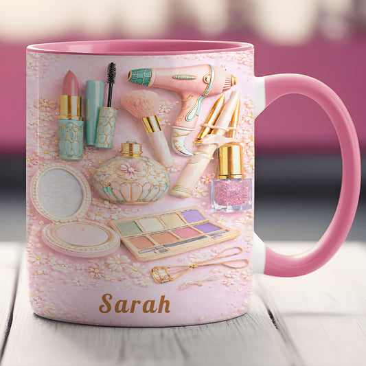 Personalized Makeup Accent Mug - Gifts for Makeup Lovers & Artists-Myprintsy