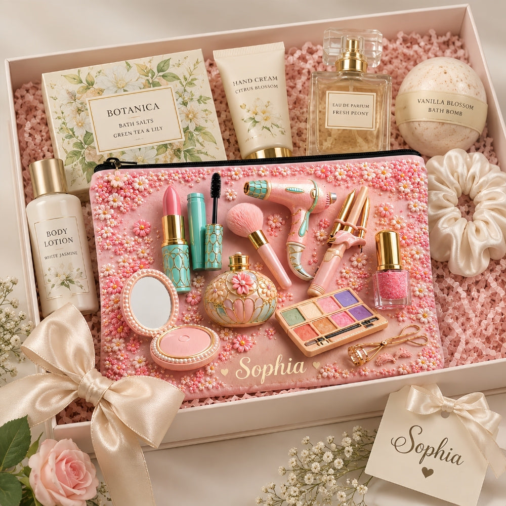 Personalized Makeup Cosmetic Bag - Gifts for Makeup Lovers & Artists-Myprintsy