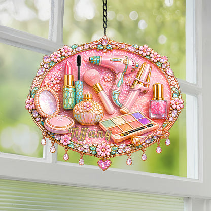 Personalized Makeup Window Hanging Suncatcher - Gifts For Makeup Lovers-Myprintsy