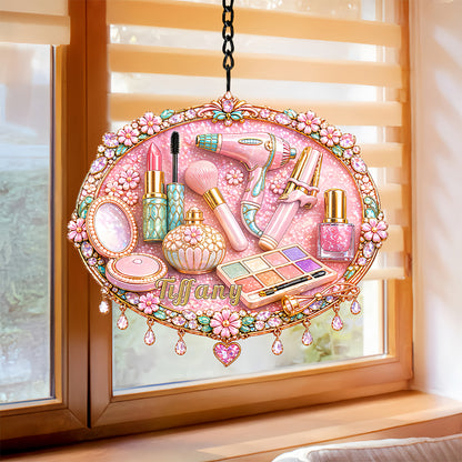 Personalized Makeup Window Hanging Suncatcher - Gifts For Makeup Lovers-Myprintsy