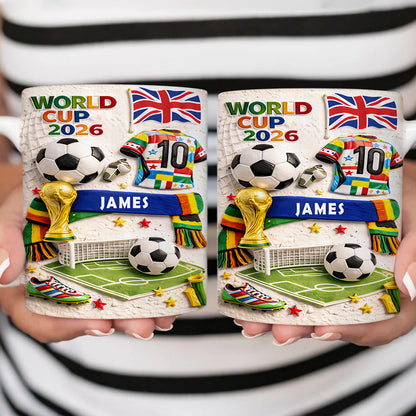 Personalized World Cup 2026 Football Mug - Best Football Gifts for Men & Fans-Myprintsy
