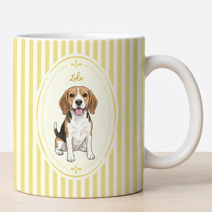 Pet Portrait - Personalized Watercolor Mug - Gift for Dog & Cat Lovers-Myprintsy