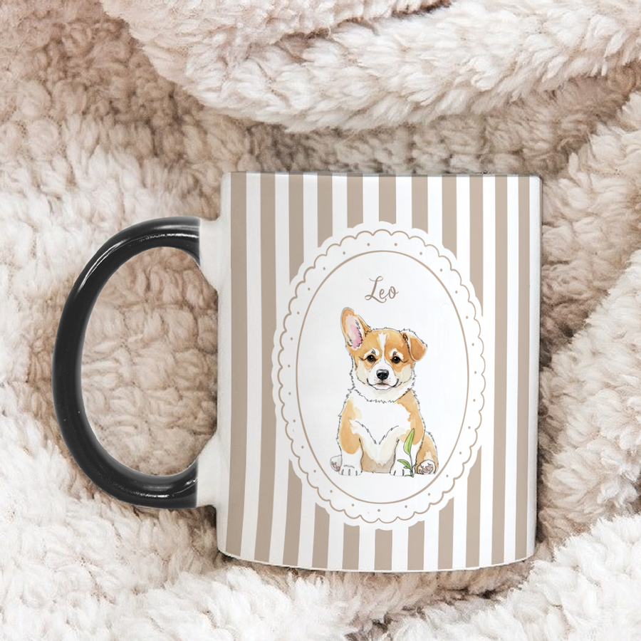 Pet Portrait - Personalized Watercolor Mug - Gift for Dog & Cat Lovers-Myprintsy