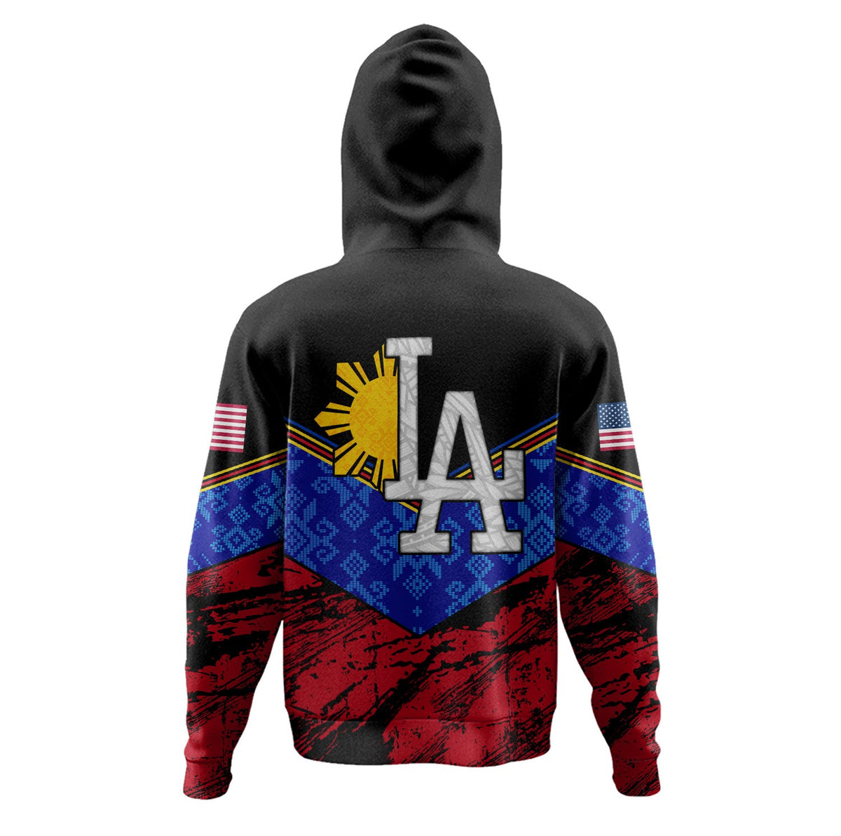 Philippines Custom LA Hoodie-Myprintsy