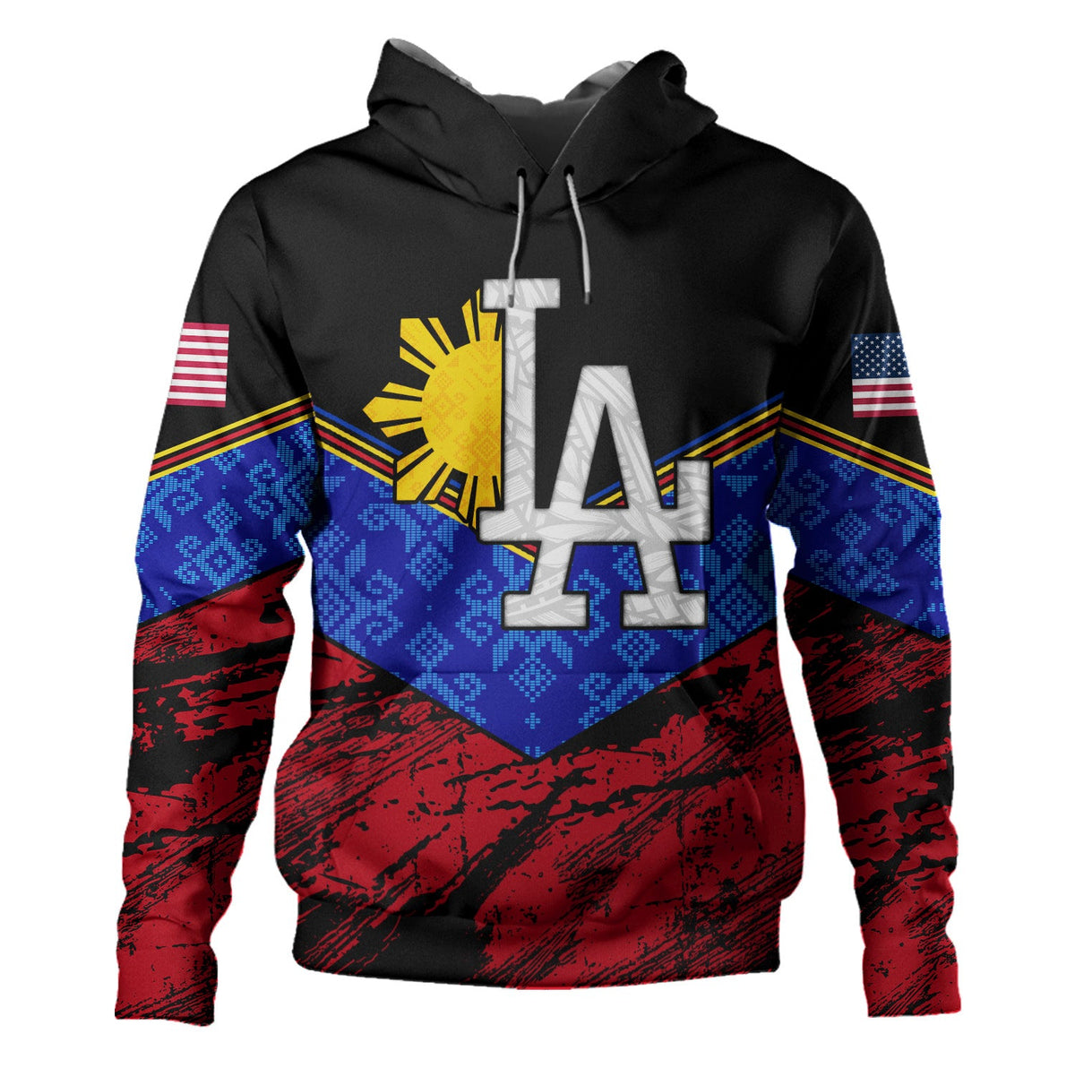 Philippines Custom LA Hoodie-Myprintsy