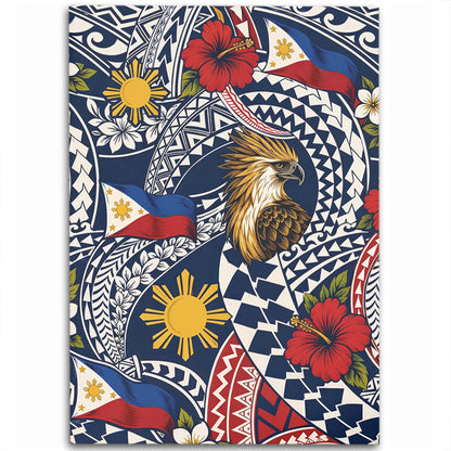 Philippines Filipinos Area Rug Eagle Sun Flag Floral Tribal Style-Myprintsy