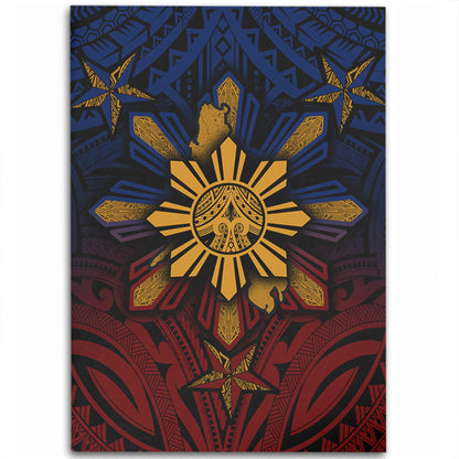Philippines Filipinos Area Rug Golden Sun Islands Tribal Style-Myprintsy