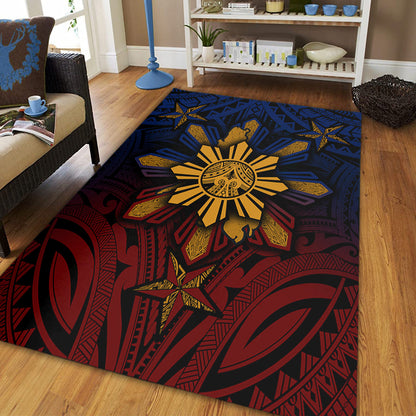 Philippines Filipinos Area Rug Golden Sun Islands Tribal Style-Myprintsy