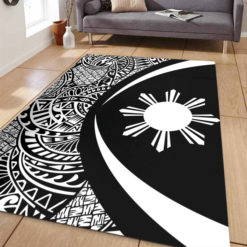 Philippines Filipinos Area Rug Lauhala White Circle Style-Myprintsy