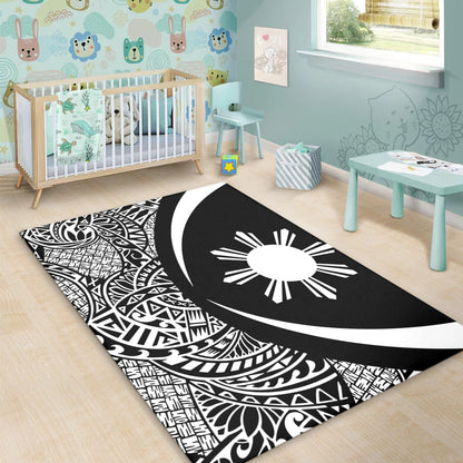 Philippines Filipinos Area Rug Lauhala White Circle Style-Myprintsy