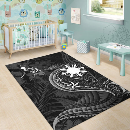 Philippines Filipinos Area Rug Philippines Sun Tribal Patterns Tropical Flowers Curve Style-Myprintsy