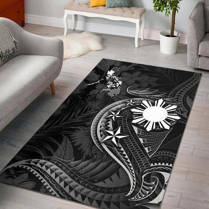 Philippines Filipinos Area Rug Philippines Sun Tribal Patterns Tropical Flowers Curve Style-Myprintsy