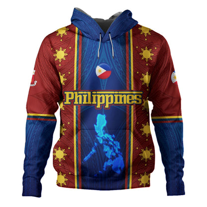 Philippines Filipinos Custom Personalised Hoodie Tribal Sun Traditional Patterns-Myprintsy