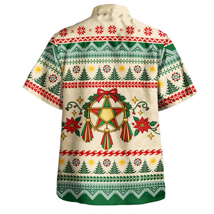 Philippines Filipinos Hawaiian Shirt Maligayang Pasko Parol Filipino Christmas Festive Style-Myprintsy