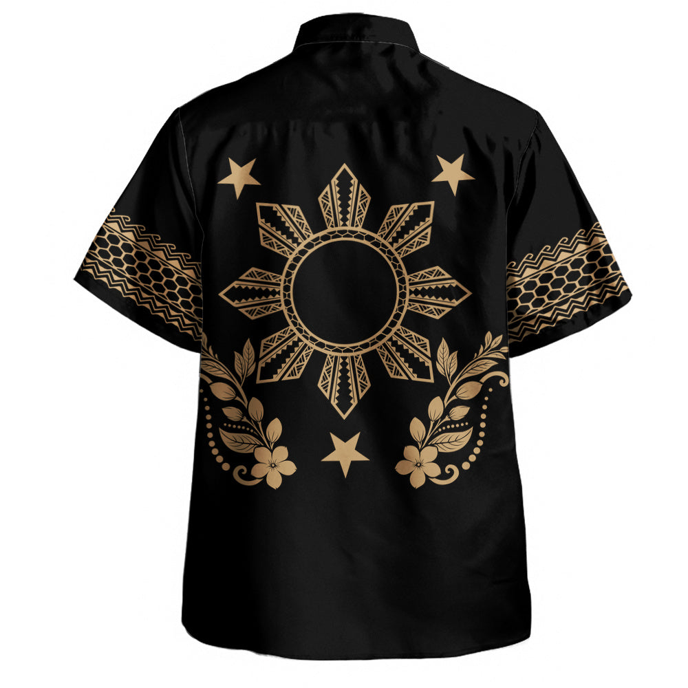 Philippines Filipinos Hawaiian Shirt Sampaguita Sun Filipino Heritage-Myprintsy
