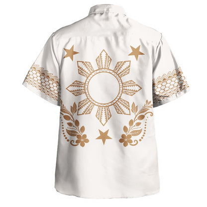 Philippines Filipinos Hawaiian Shirt Sampaguita Sun Filipino Heritage-Myprintsy