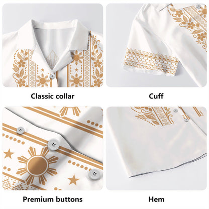 Philippines Filipinos Hawaiian Shirt Sampaguita Sun Filipino Heritage-Myprintsy