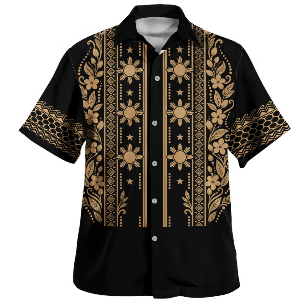 Philippines Filipinos Hawaiian Shirt Sampaguita Sun Filipino Heritage-Myprintsy