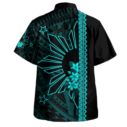 Philippines Filipinos Hawaiian Shirt Star Sunburst Floral Tribal Style-Myprintsy