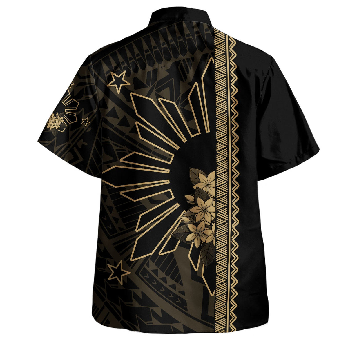 Philippines Filipinos Hawaiian Shirt Star Sunburst Floral Tribal Style-Myprintsy