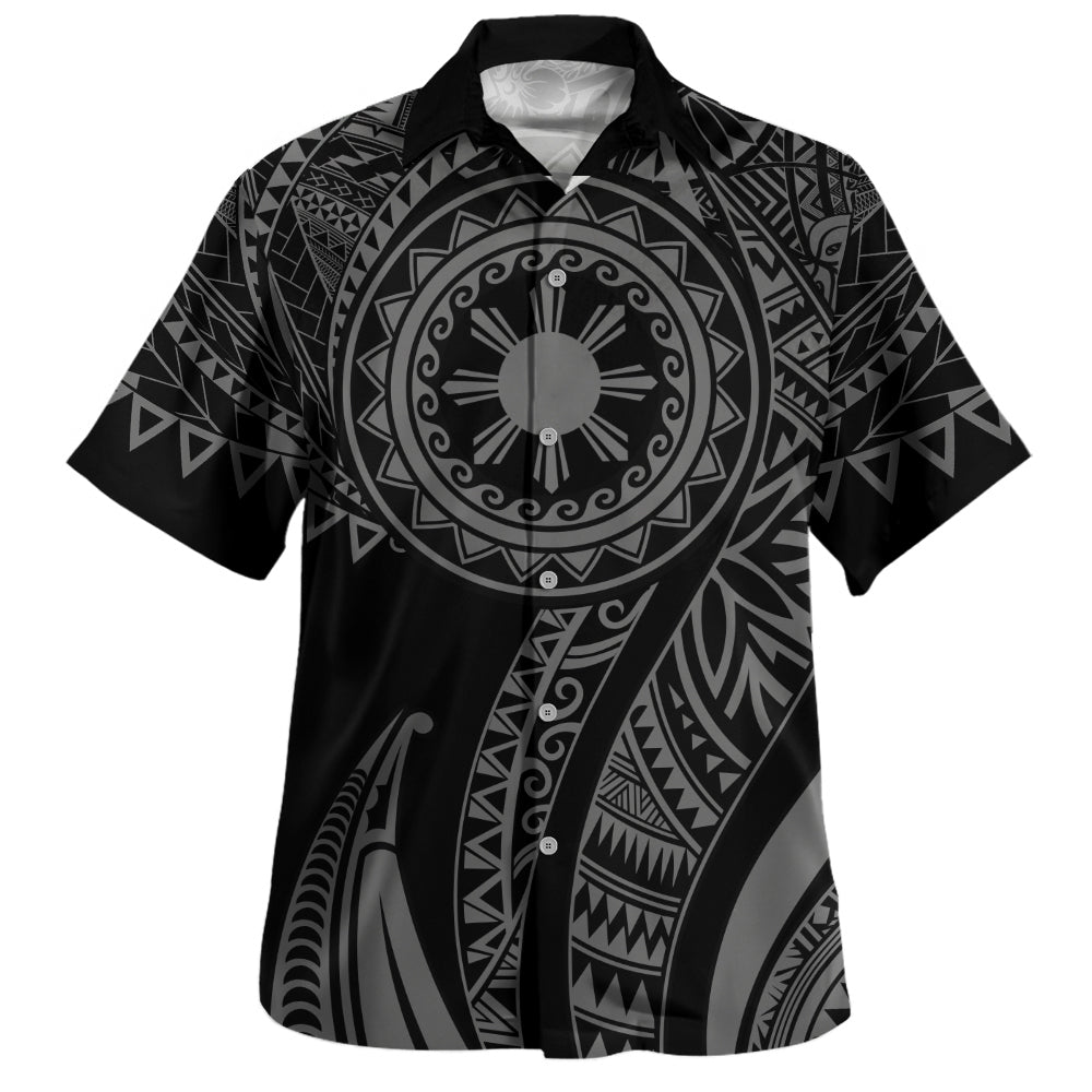 Philippines Filipinos Hawaiian Shirt Tribal Tattoo Island-Myprintsy