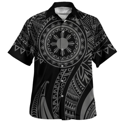 Philippines Filipinos Hawaiian Shirt Tribal Tattoo Island-Myprintsy