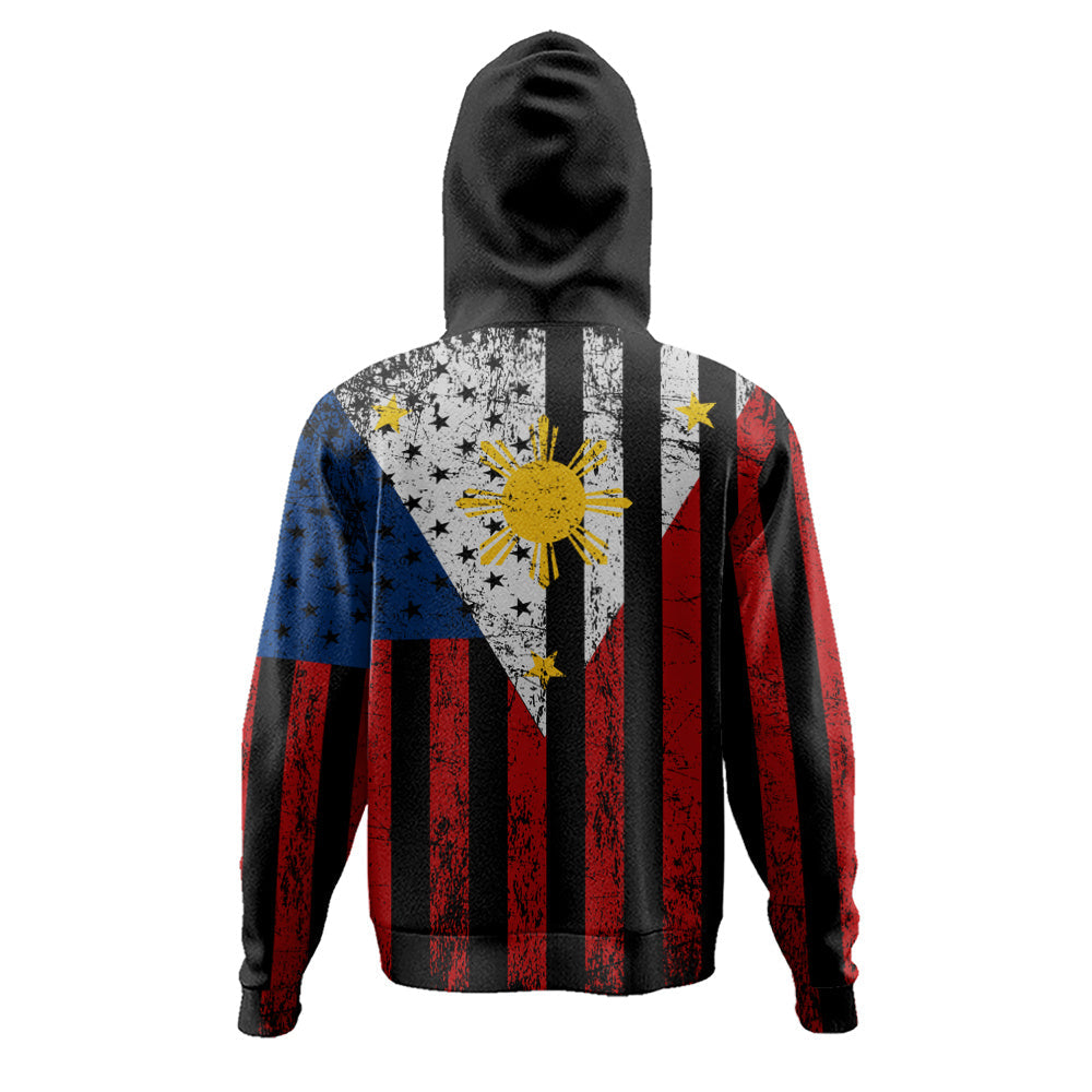 Philippines Filipinos Hoodie Blackout Flag Pride-Myprintsy