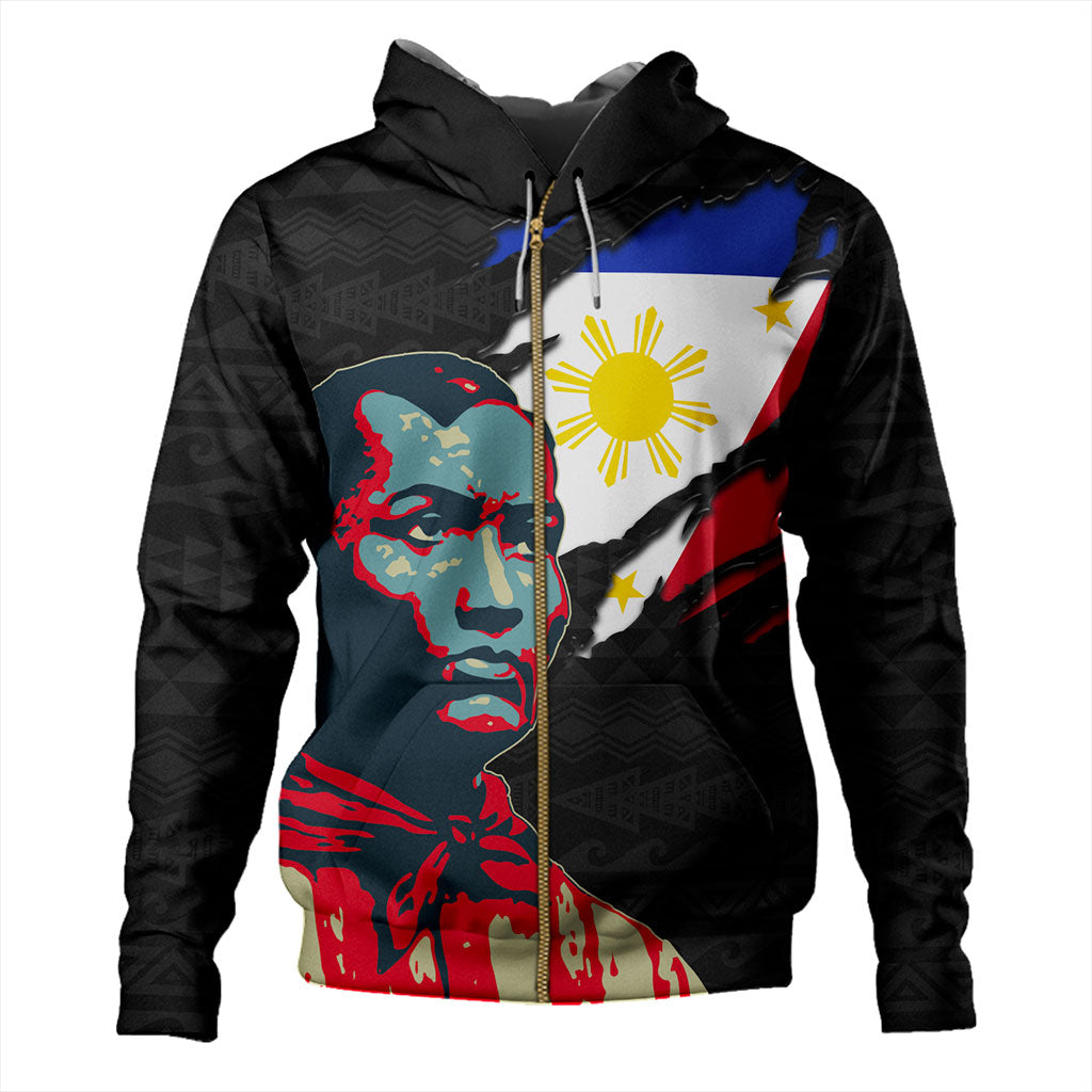 Philippines Filipinos Hoodie Bonifacio Day Tribal Crack Style-Myprintsy