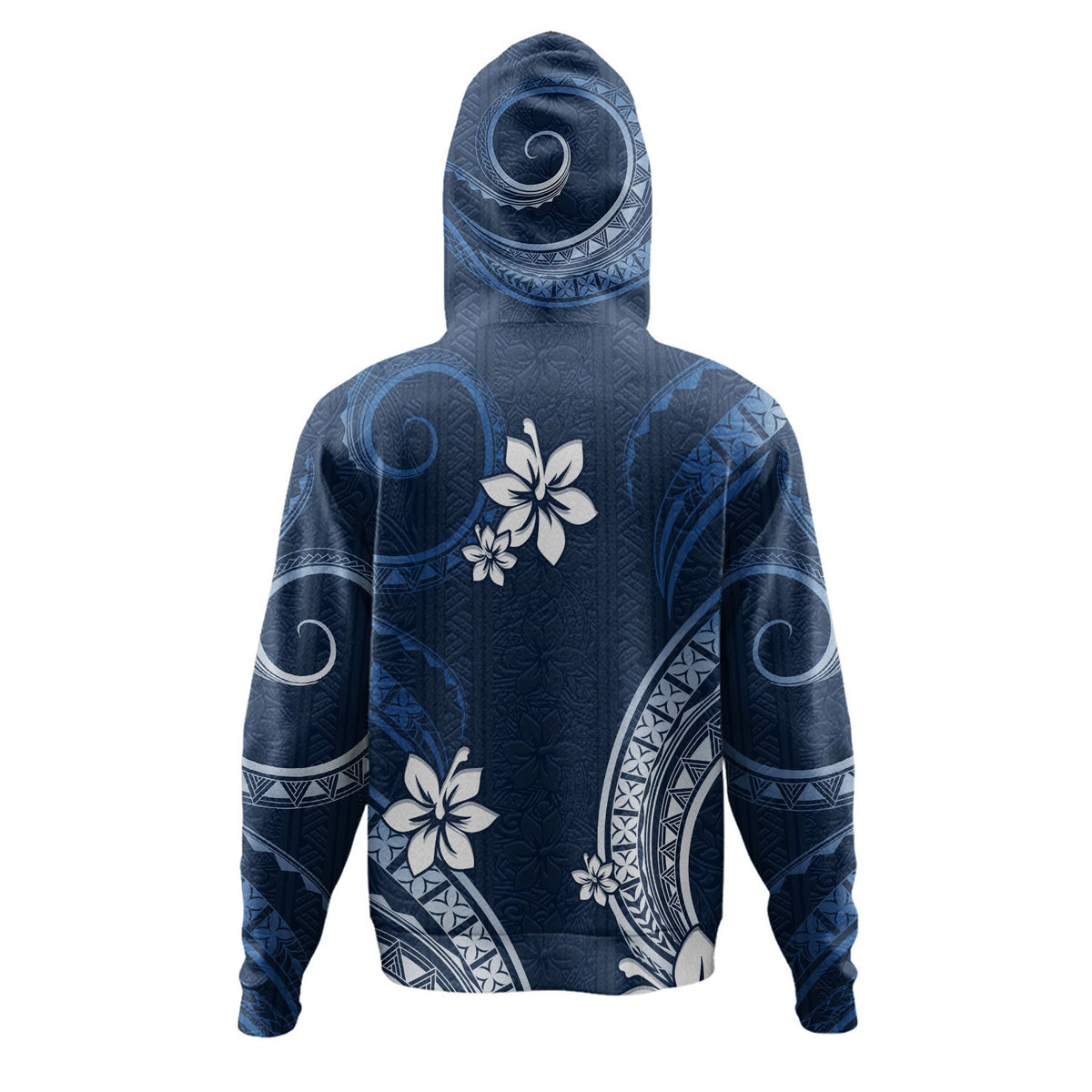 Philippines Filipinos Hoodie Philippines White Hibiscus Flowers Tribal Pattern-Myprintsy
