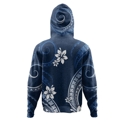 Philippines Filipinos Hoodie Philippines White Hibiscus Flowers Tribal Pattern-Myprintsy
