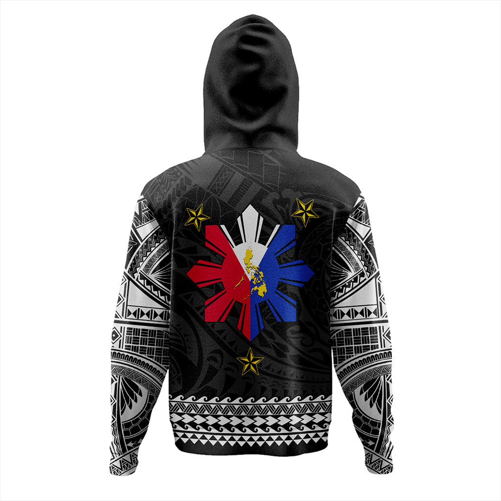 Philippines Filipinos Hoodie Polynesian Tribal Filipinos Tattoo Sun Star With Flag-Myprintsy