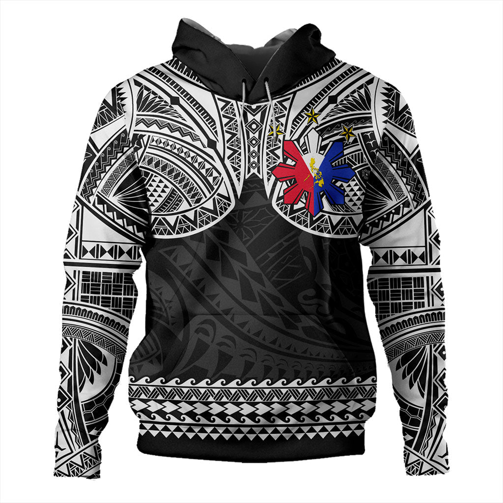 Philippines Filipinos Hoodie Polynesian Tribal Filipinos Tattoo Sun Star With Flag-Myprintsy