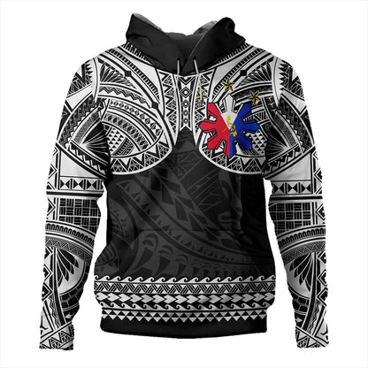 Philippines Filipinos Hoodie Polynesian Tribal Filipinos Tattoo Sun Star With Flag-Myprintsy