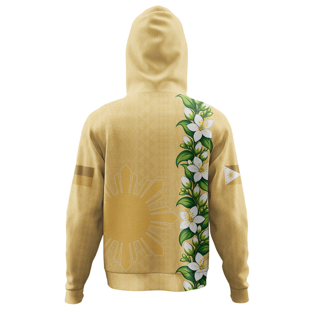 Philippines Filipinos Hoodie Sampaguita Flower Tribal Polynesian Sun Island Style-Myprintsy